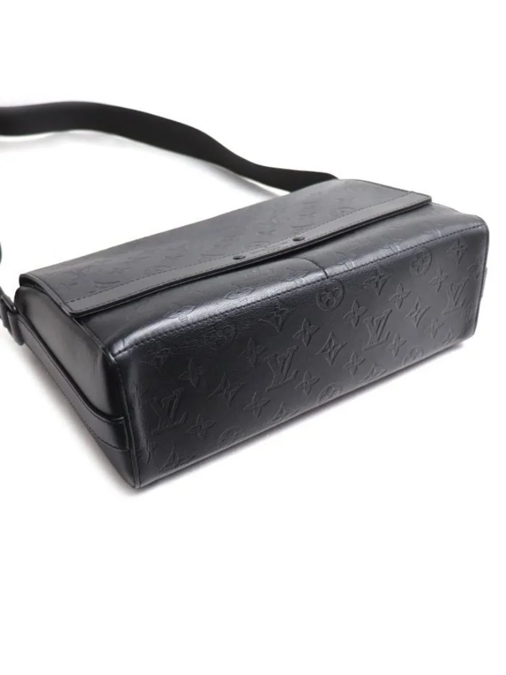 Louis Vuitton Sprinter Messenger Shoulder Bag Monogram Shadow Black